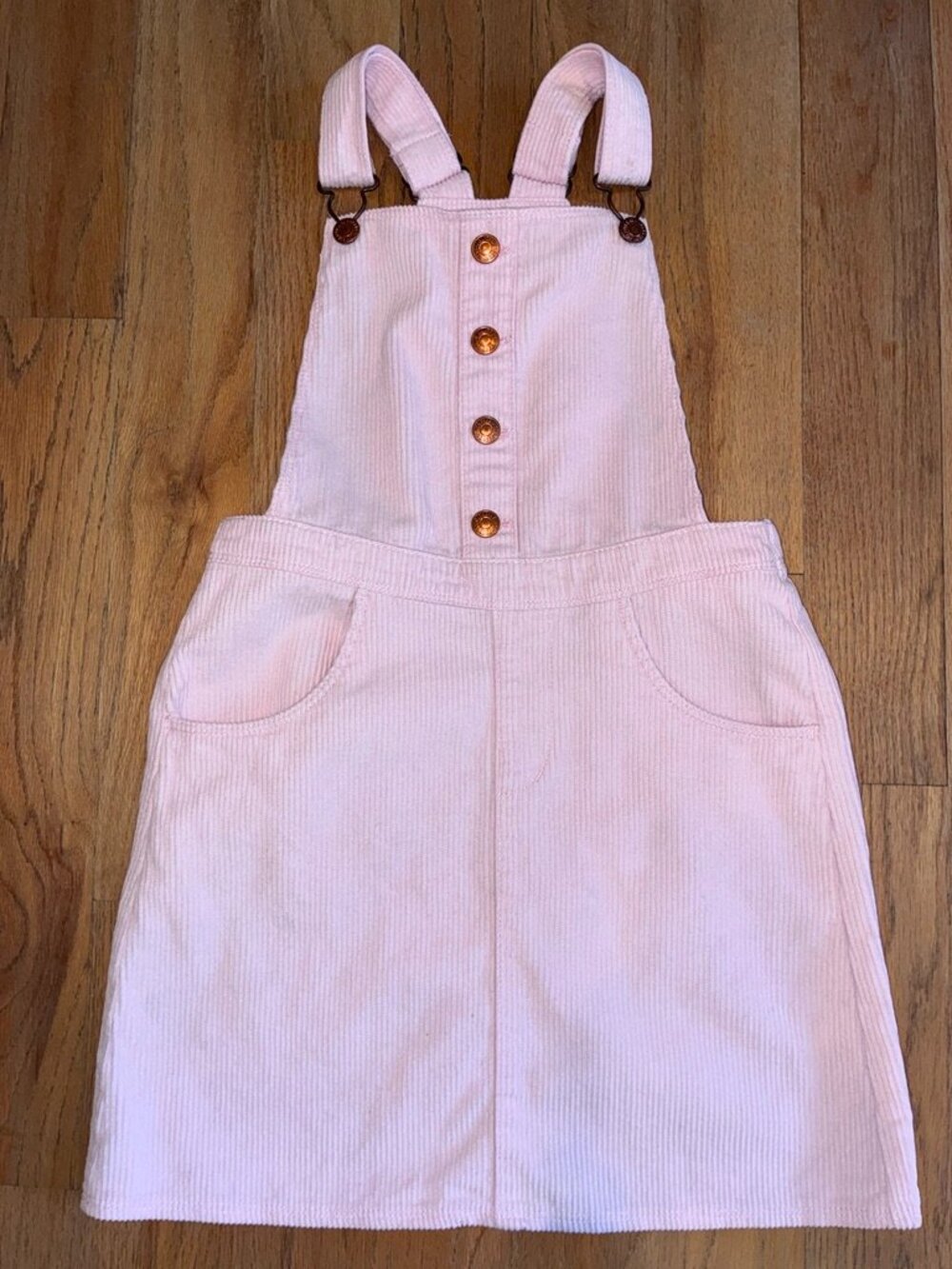 Levi’s Girls Medium Pink Corduroy Overall Jumper Dress 10–12